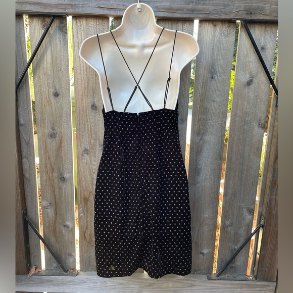 Express Black Velvet Slip Mini Dress Size XS - Picture 3 of 9